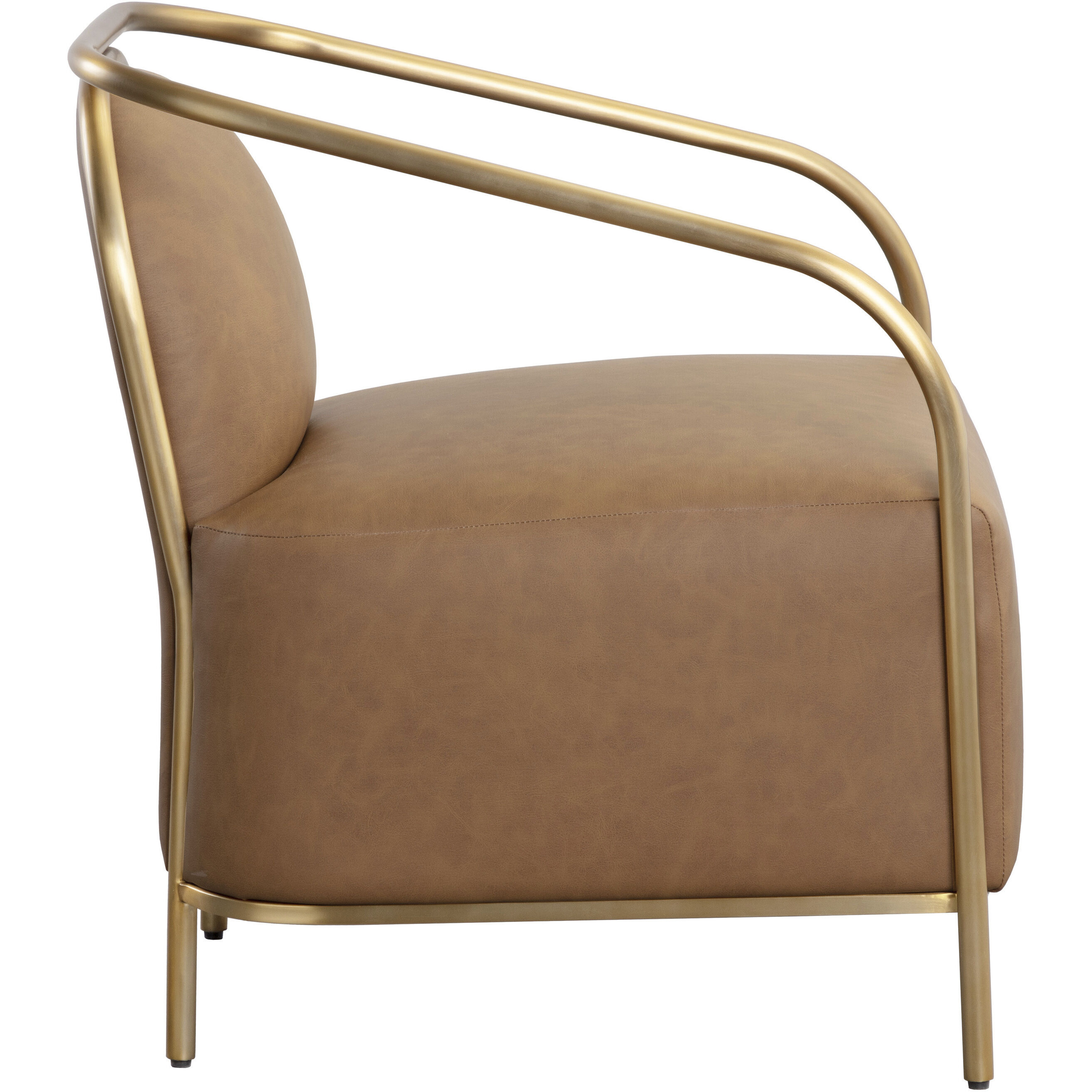 Cicero Milliken Cognac Lounge Chair